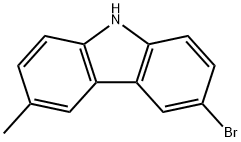 3-bromo-6-methyl-9H-carbazole Struktur