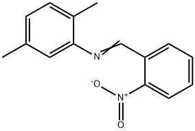 (2,5-dimethylphenyl)(2-nitrobenzylidene)amine Struktur