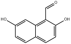 2,7-Dihydroxynaphthalene-1-carbaldehyde Struktur