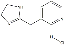 3-(4,5-dihydro-1H-imidazol-2-ylmethyl)pyridine:hydrochloride Struktur