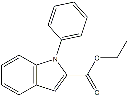 1H-Indole-2-carboxylicacid, 1-phenyl-, ethyl ester Struktur