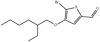 5-bromo-4-((2-ethylhexyl)oxy)thiophene-2-carbaldehyde Structure