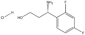 (S)-3-Amino-3-(2,4-difluorophenyl)propan-1-ol hydrochloride Struktur