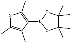 4,4,5,5-tetramethyl-2-(2,4,5-trimethylthiophen-3-yl)-1,3,2-dioxaborolane Struktur