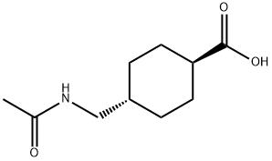 TRANS-4-(ACETAMIDOMETHYL)CYCLOHEXANECARBOXYLIC ACID Struktur