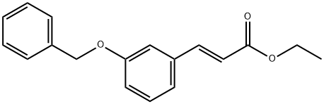 3-(3-Benzyloxy-phenyl)-acrylic acid ethyl ester Struktur