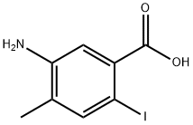 5-Amino-2-iodo-4-methyl-benzoic acid Struktur