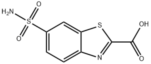 6-sulfamoyl-1,3-benzothiazole-2-carboxylic acid Struktur