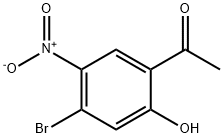 1-(4-Bromo-2-hydroxy-5-nitro-phenyl)-ethanone Struktur