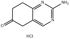 2-amino-7,8-dihydroquinazolin-6(5H)-one hydrochloride Struktur