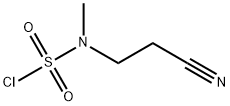 Methylcyanoethylsulfamoyl chloride Struktur