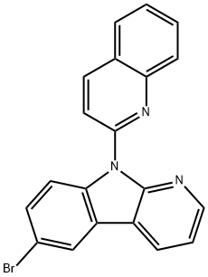 6-bromo-9-(isoquinolin-3-yl)-9H-pyrido[2,3-b]indole Struktur