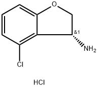 (3R)-4-CHLORO-2,3-DIHYDROBENZO[B]FURAN-3-YLAMINE HYDROCHLORIDE Struktur