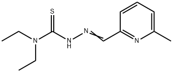 N,N-diethyl-2-((6-methylpyridin-2-yl)methylene)hydrazinecarbothioamide Struktur