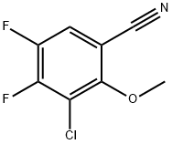 3-Chloro-4,5-difluoro-2-methoxy-benzonitrile Struktur