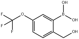 2-(Hydroxymethyl)-5-(trifluoromethoxy)phenylboronic acid Struktur