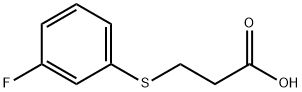 3-(3-FLUORO-PHENYLSULFANYL)-PROPIONIC ACID Struktur