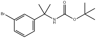 tert-Butyl N-[2-(3-bromophenyl)propan-2-yl]carbamate Struktur