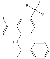 (2-Nitro-4-trifluoromethyl-phenyl)-(1-phenyl-ethyl)-amine Struktur