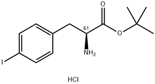 4-iodo- L-Phenylalanine 1,1-dimethylethyl ester, hydrochloride Struktur