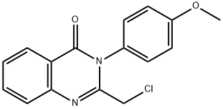 2-(Chloromethyl)-3-(4-methoxyphenyl)quinazolin-4(3H)-one Struktur