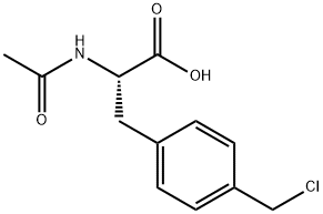 N-acetyl-4-(chloromethyl)- L-Phenylalanine Struktur