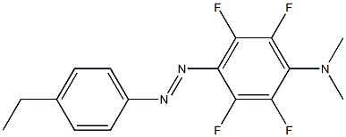 Benzenamine,4-[2-(4-ethylphenyl)diazenyl]-2,3,5,6-tetrafluoro-N,N-dimethyl- Struktur