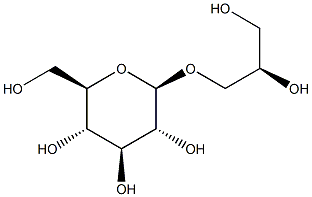 b-D-Glucopyranoside,(2R)-2,3-dihydroxypropyl Struktur