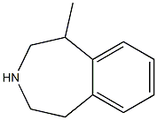 5-methyl-2,3,4,5-tetrahydro-1H-3-benzazepine Struktur