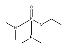 Phosphorodiamidic acid, tetramethyl-, ethyl ester Struktur