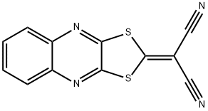 2-([1,3]dithiolo[4,5-b]quinoxalin-2-ylidene)propanedinitrile Struktur