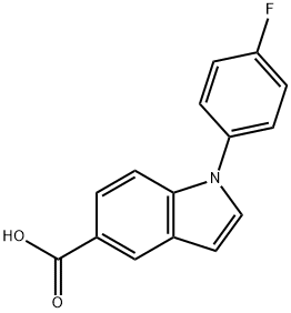 1-(4-FLUOROPHENYL)-1H-INDOLE-5-CARBOXYLIC ACID Struktur