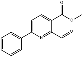 2-Formyl-6-phenyl-nicotinic acid methyl ester Struktur