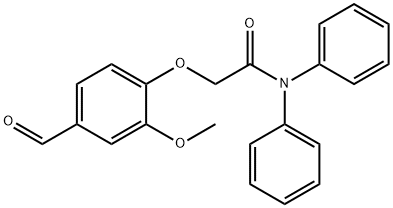 2-(4-甲?；?2-甲氧基苯氧基)-N,N-二苯基乙酰胺 結(jié)構(gòu)式