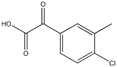 2-(4-CHLORO-3-METHYLPHENYL)-2-OXOACETIC ACID Struktur