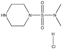 N,N-DIMETHYLPIPERAZINE-1-SULFONAMIDE HYDROCHLORIDE Struktur