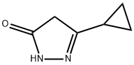 3-Cyclopropyl-4,5-Dihydro-1H-Pyrazol-5-One Struktur