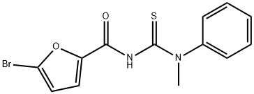 5-bromo-N-{[methyl(phenyl)amino]carbonothioyl}-2-furamide Struktur