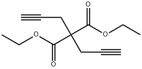 Propanedioic acid,2,2-di-2-propyn-1-yl-, 1,3-diethyl ester Struktur