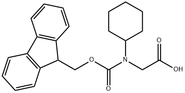 N-Fmoc-N-cyclohexyl-glycine Struktur