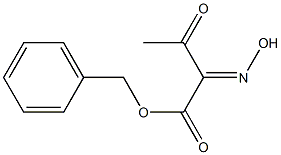 Butanoic acid,2-(hydroxyimino)-3-oxo-, phenylmethyl ester Struktur