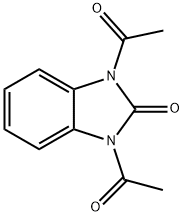 2H-Benzimidazol-2-one, 1,3-diacetyl-1,3-dihydro- Struktur