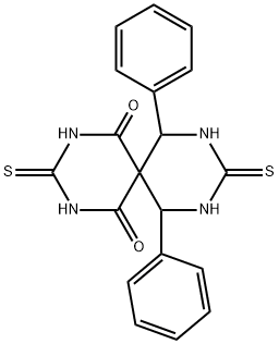 7,11-diphenyl-3,9-dithioxo-2,4,8,10-tetraazaspiro[5.5]undecane-1,5-dione Struktur