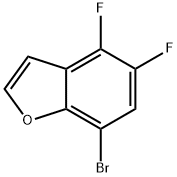 7-BROMO-4,5-DIFLUORO-1-BENZOFURAN Struktur