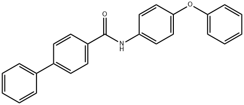 N-(4-phenoxyphenyl)-4-biphenylcarboxamide Struktur