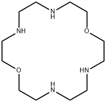 1,10-Dioxa-4,7,13,16-tetraazacyclooctadecane Struktur