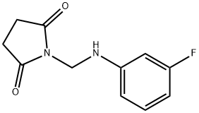 1-[(3-Fluoro-phenylamino)-methyl]-pyrrolidine-2,5-dione Struktur