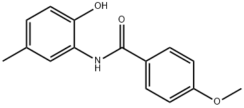 N-(2-hydroxy-5-methylphenyl)-4-methoxybenzamide Struktur