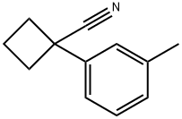 1-(3-METHYLPHENYL)CYCLOBUTANE-1-CARBONITRILE Struktur