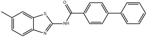 (E)-N-(6-methylbenzo[d]thiazol-2(3H)-ylidene)-[1,1-biphenyl]-4-carboxamide Struktur